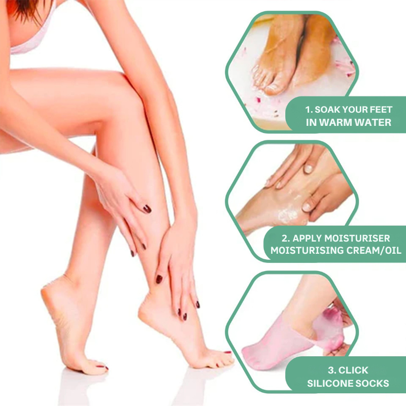 Silikónové ponožky pre jemné a starostlivé nohy